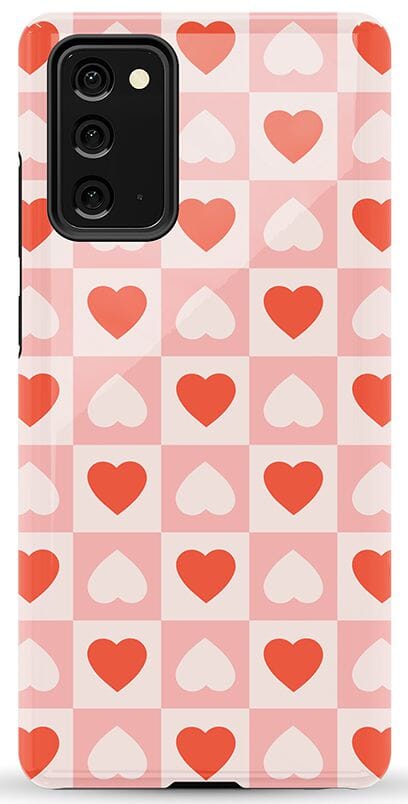 The Valentine's Collection | Heart Checkerboard Case Phone Case Casetry Essential Galaxy Note 20