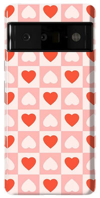 The Valentine's Collection | Heart Checkerboard Case Phone Case Casetry Essential Google Pixel 6 Pro