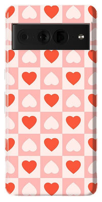 The Valentine's Collection | Heart Checkerboard Case Phone Case Casetry Essential Google Pixel 7 Pro
