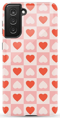 The Valentine's Collection | Heart Checkerboard Case Phone Case Casetry Essential Galaxy S20 Plus
