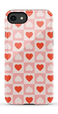 King of My Heart | Checkered Hearts Case Phone Case Casetry Essential iPhone SE (2020 & 2022) 