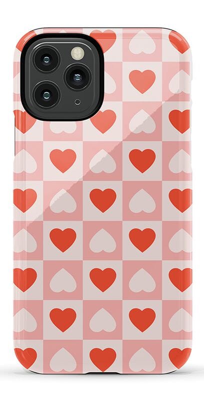The Valentine's Collection | Heart Checkerboard Case Phone Case Casetry Essential iPhone 11 Pro