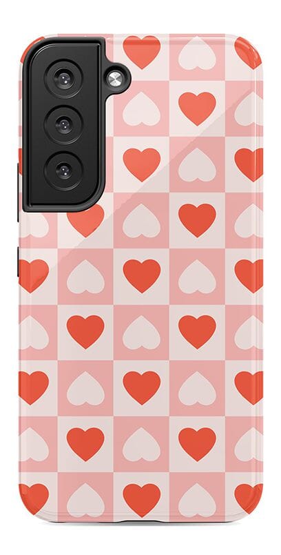 The Valentine's Collection | Heart Checkerboard Case Phone Case Casetry Essential Galaxy S21 Ultra