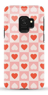 The Valentine's Collection | Heart Checkerboard Case Phone Case Casetry Essential Galaxy S9