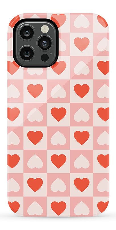 The Valentine's Collection | Heart Checkerboard Case Phone Case Casetry Essential iPhone 12 Pro