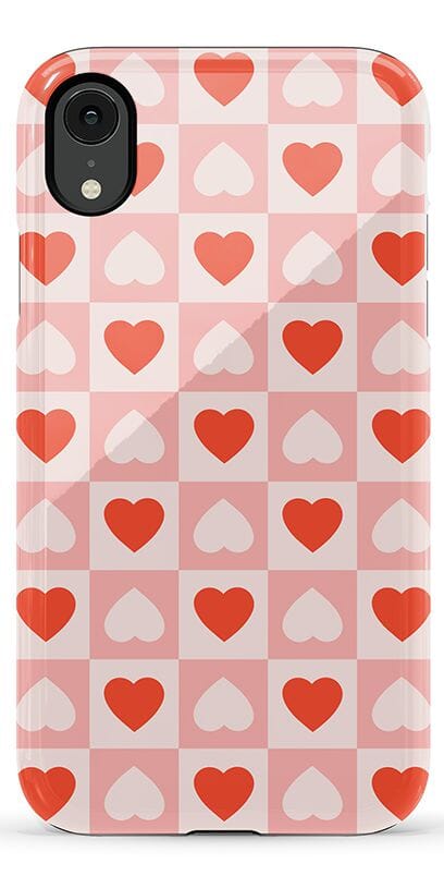 The Valentine's Collection | Heart Checkerboard Case Phone Case Casetry Essential iPhone X / XS 