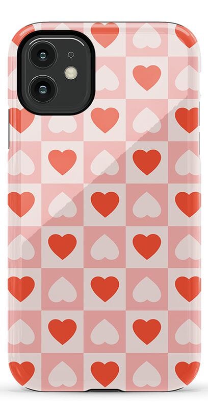 The Valentine's Collection | Heart Checkerboard Case Phone Case Casetry Essential iPhone XS Max 