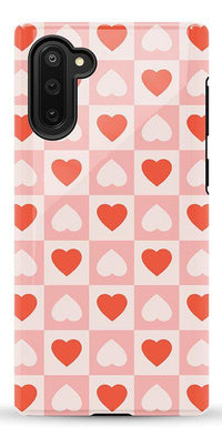 The Valentine's Collection | Heart Checkerboard Case Phone Case Casetry Essential Galaxy Note 10