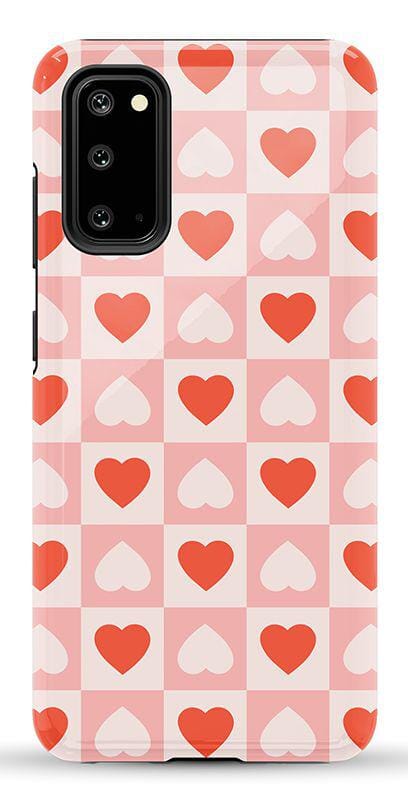 The Valentine's Collection | Heart Checkerboard Case Phone Case Casetry Essential Galaxy S20
