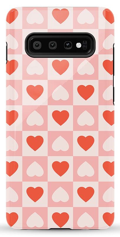 The Valentine's Collection | Heart Checkerboard Case Phone Case Casetry Essential Galaxy S10 Plus
