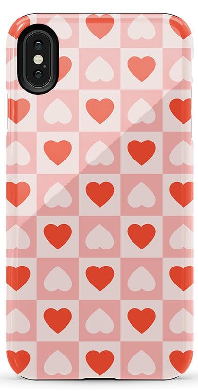 The Valentine's Collection | Heart Checkerboard Case Phone Case Casetry Essential iPhone XR 