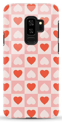 The Valentine's Collection | Heart Checkerboard Case Phone Case Casetry Essential Galaxy S9 Plus