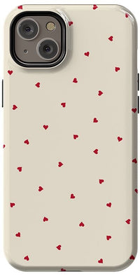 The Valentine's Collection | Tiny Red Hearts Case Phone Case Casetry Essential + MagSafe® iPhone 14 Plus