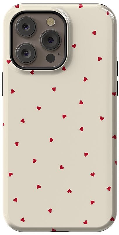 The Valentine's Collection | Tiny Red Hearts Case Phone Case Casetry Essential + MagSafe® iPhone 14 Pro Max