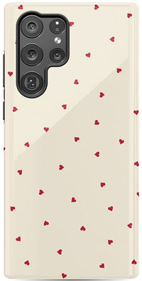 The Valentine's Collection | Tiny Red Hearts Case Phone Case Casetry Essential Galaxy S22 Plus