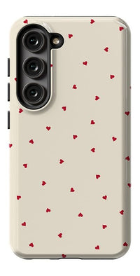 The Valentine's Collection | Tiny Red Hearts Case Phone Case Casetry Essential Galaxy S23