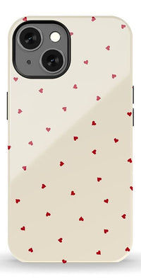 The Valentine's Collection | Tiny Red Hearts Case Phone Case Casetry Essential + MagSafe® iPhone 13