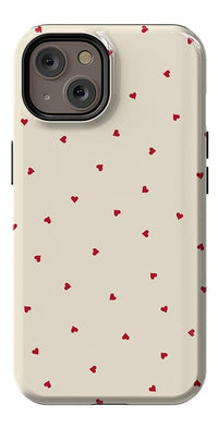 The Valentine's Collection | Tiny Red Hearts Case Phone Case Casetry Essential + MagSafe® iPhone 14