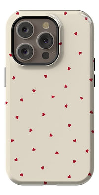 The Valentine's Collection | Tiny Red Hearts Case Phone Case Casetry Essential + MagSafe® iPhone 14 Pro