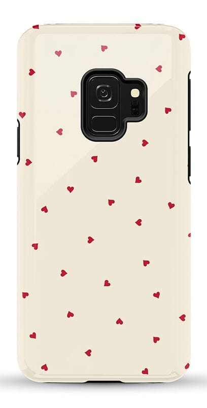 The Valentine's Collection | Tiny Red Hearts Case Phone Case Casetry Essential Galaxy S9