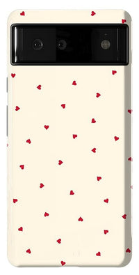 The Valentine's Collection | Tiny Red Hearts Case Phone Case Casetry Essential Google Pixel 6