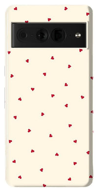 The Valentine's Collection | Tiny Red Hearts Case Phone Case Casetry Essential Google Pixel 7 Pro