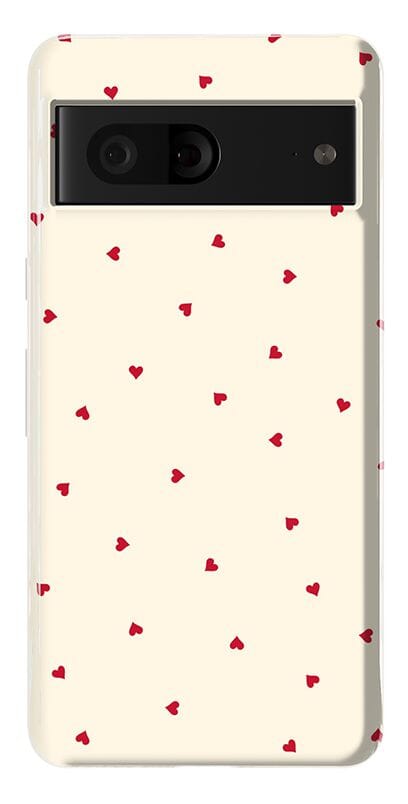 The Valentine's Collection | Tiny Red Hearts Case Phone Case Casetry Essential Google Pixel 7