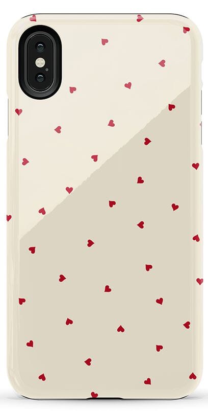 The Valentine's Collection | Tiny Red Hearts Case Phone Case Casetry Essential iPhone XR 