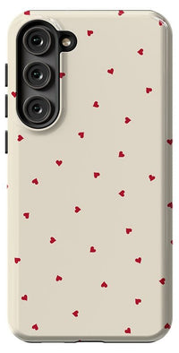 The Valentine's Collection | Tiny Red Hearts Case Phone Case Casetry Essential Galaxy S23 Plus