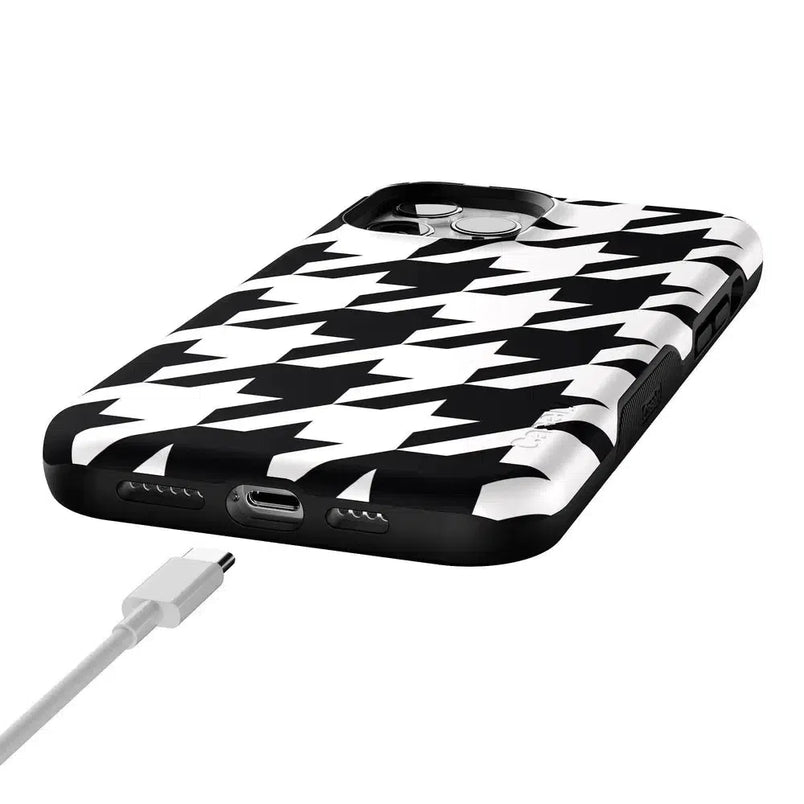 Houndstooth | High Contrast Design Case Phone Case Casetry 