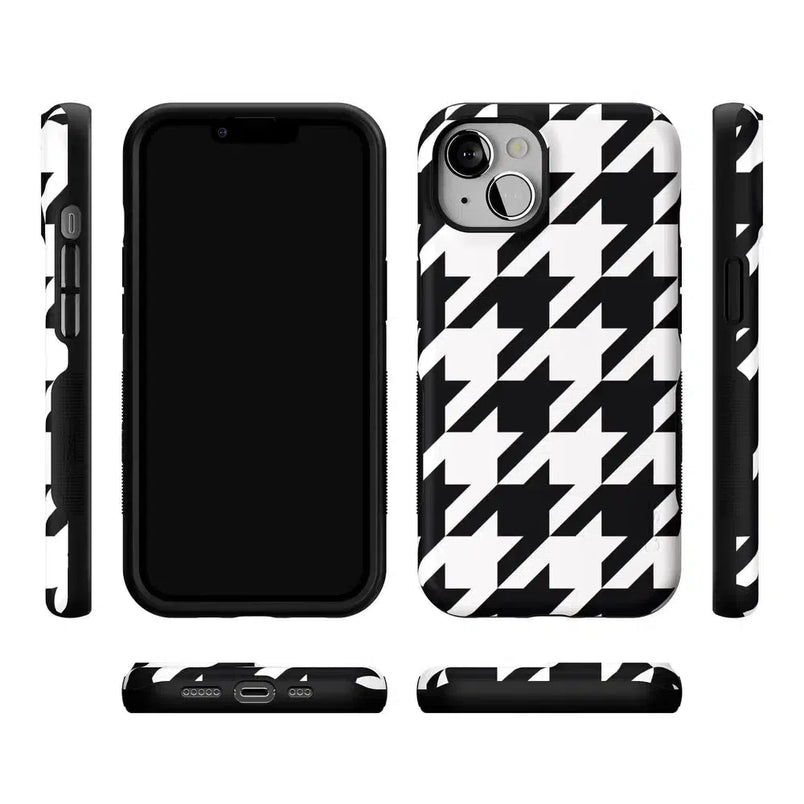 Houndstooth | High Contrast Design Case Phone Case Casetry 