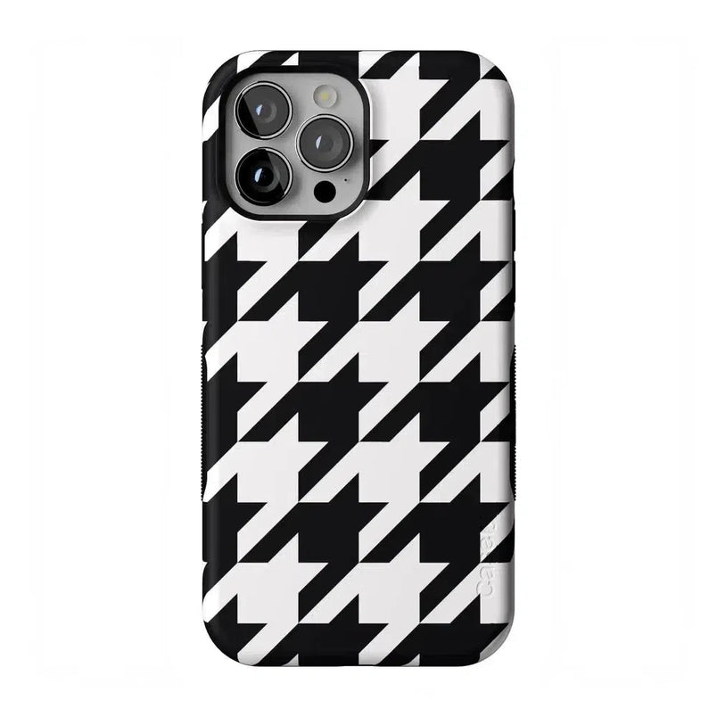 Houndstooth | High Contrast Design Case Phone Case Casetry Bold Flex + MagSafe® iPhone 13 Pro Max 