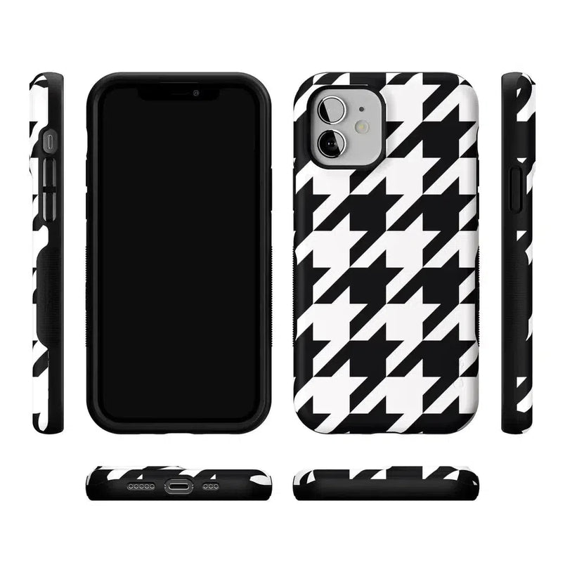 Houndstooth | High Contrast Design Case Phone Case Casetry 