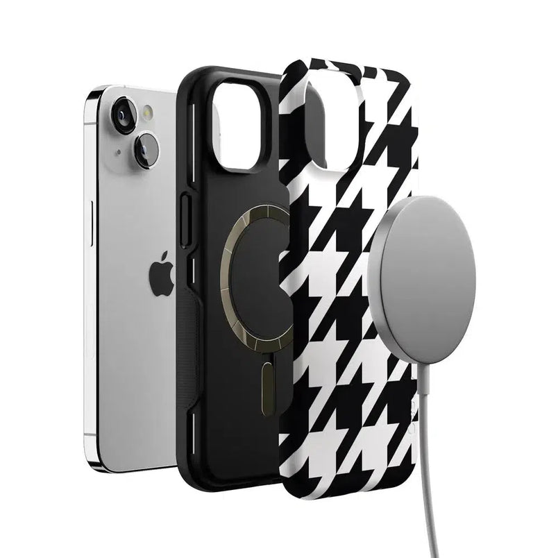 Houndstooth | High Contrast Design Case Phone Case Casetry 