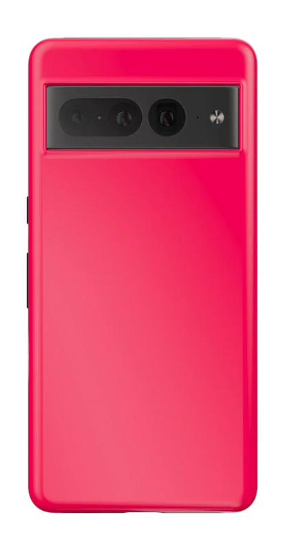 Think Pink | Solid Neon Pink Google Pixel Case Google Pixel Case Casetry Essential Google Pixel 7 Pro