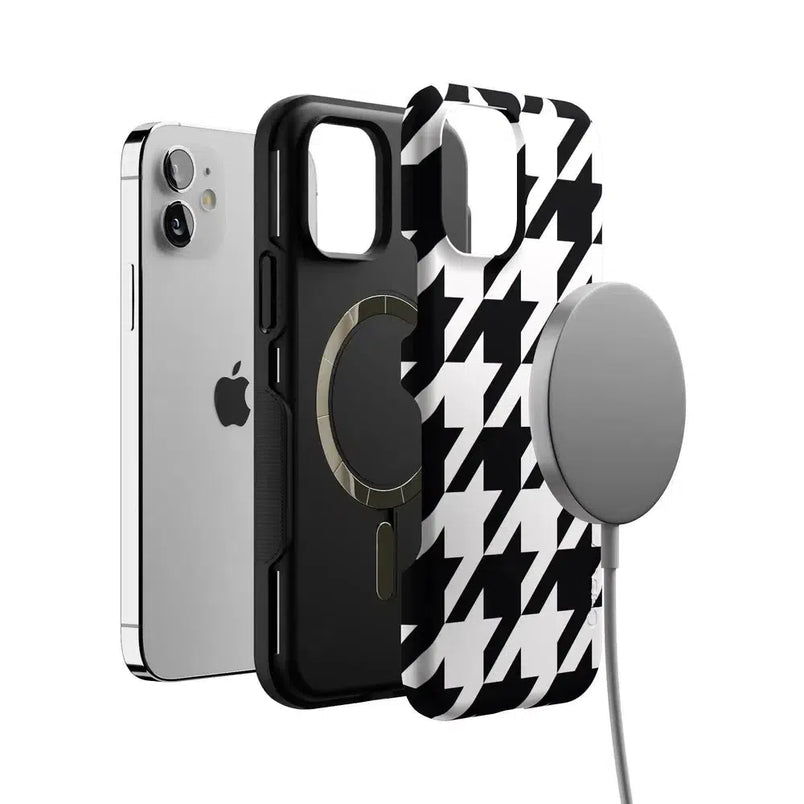 Houndstooth | High Contrast Design Case Phone Case Casetry 