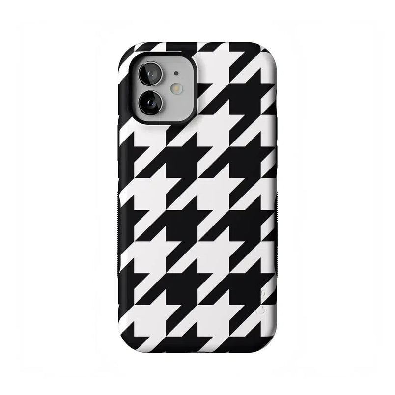 Houndstooth | High Contrast Design Case Phone Case Casetry Bold Flex + MagSafe® iPhone 12 