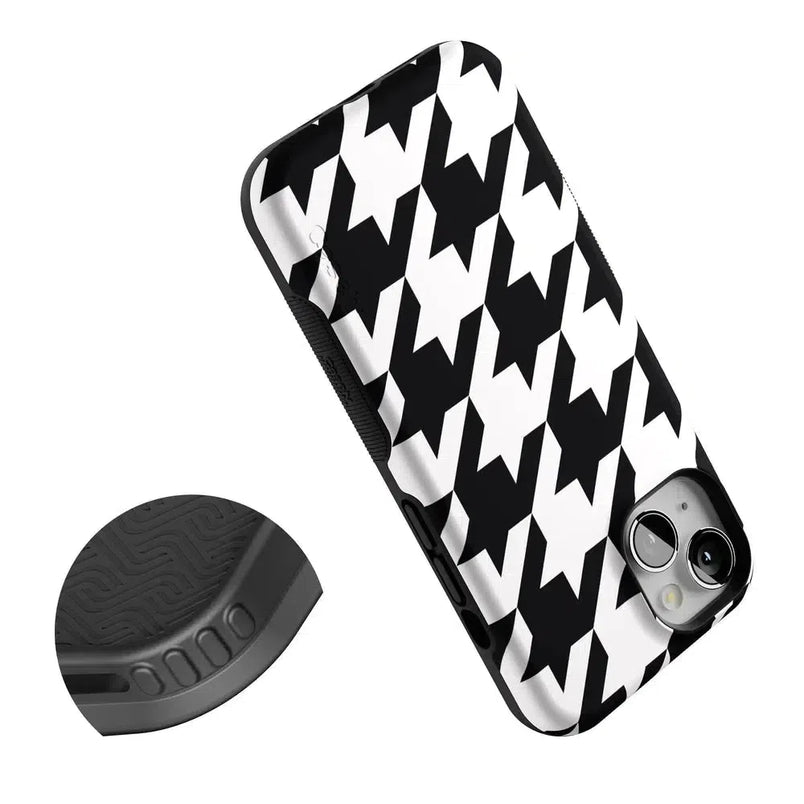 Houndstooth | High Contrast Design Case Phone Case Casetry 