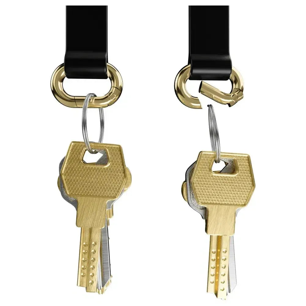 MagRing+ | Black Magnetic Adjustable Phone Ring with Keychain MagRing+ get.casely 