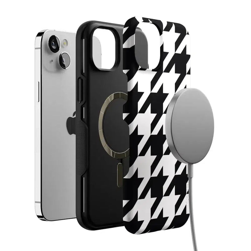 Houndstooth | High Contrast Design Case Phone Case Casetry 