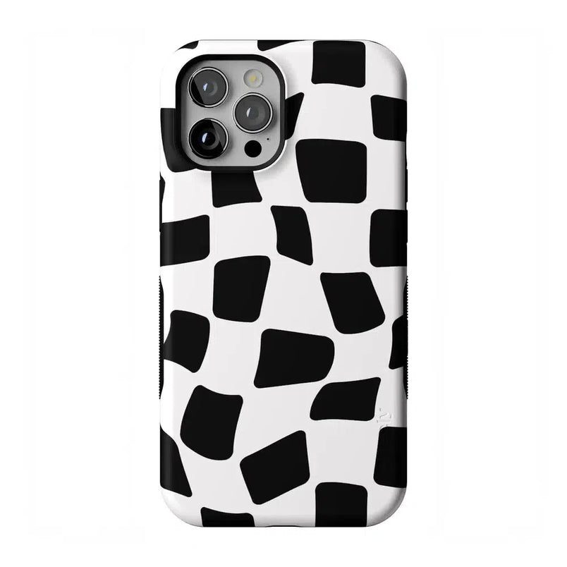 Funky Checkerboard | High Contrast Design Case Phone Case Casetry Bold Flex + MagSafe® iPhone 12 Pro Max 