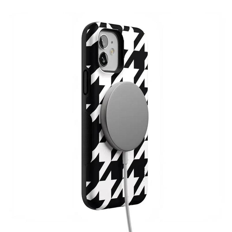 Houndstooth | High Contrast Design Case Phone Case Casetry 