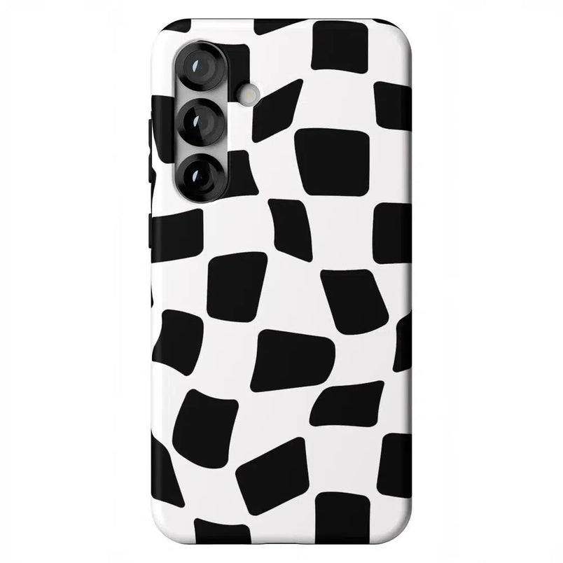 Funky Checkerboard | High Contrast Design Case Phone Case Casetry Essential + MagSafe® Galaxy S25 Plus 