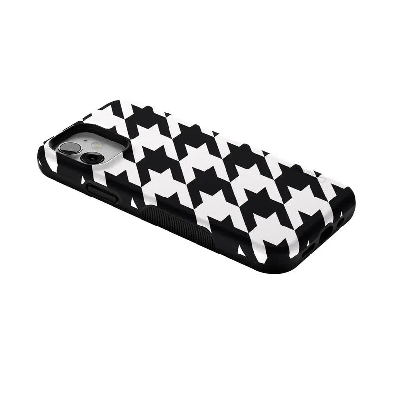 Houndstooth | High Contrast Design Case Phone Case Casetry 