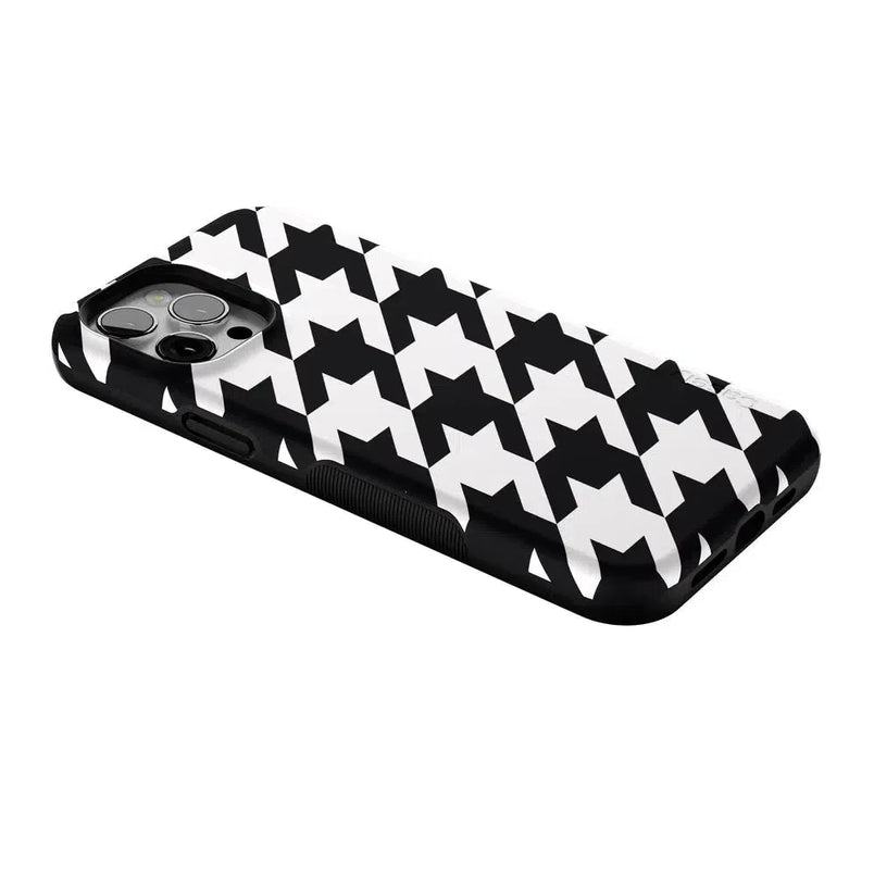 Houndstooth | High Contrast Design Case Phone Case Casetry 