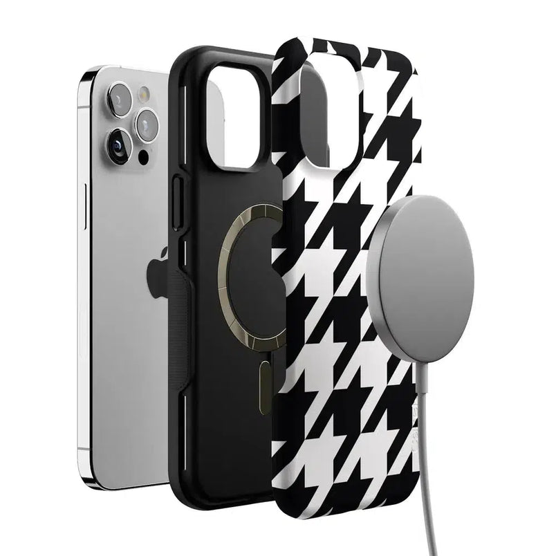 Houndstooth | High Contrast Design Case Phone Case Casetry 