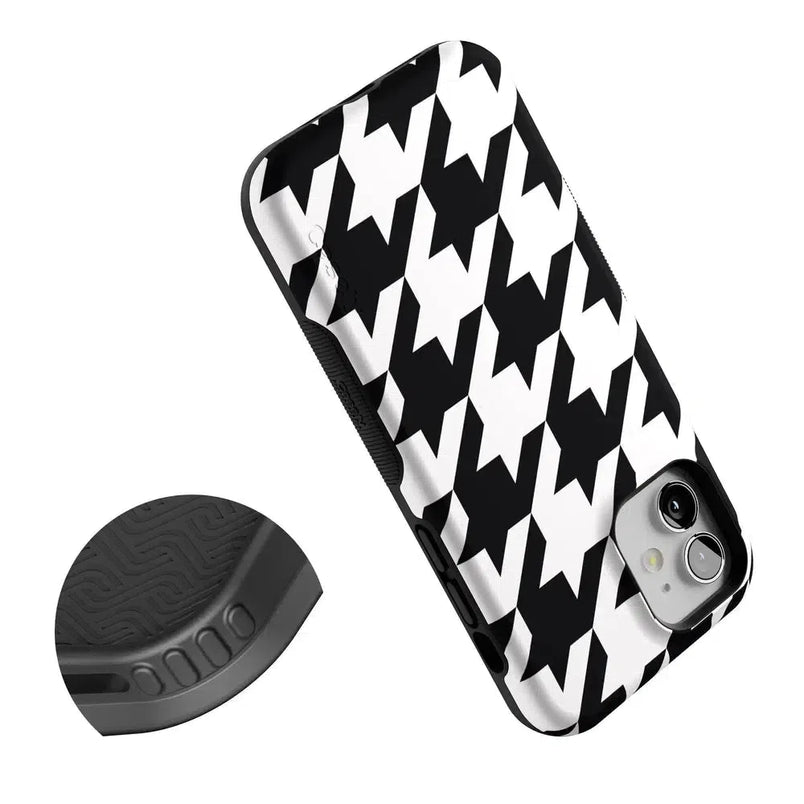 Houndstooth | High Contrast Design Case Phone Case Casetry 