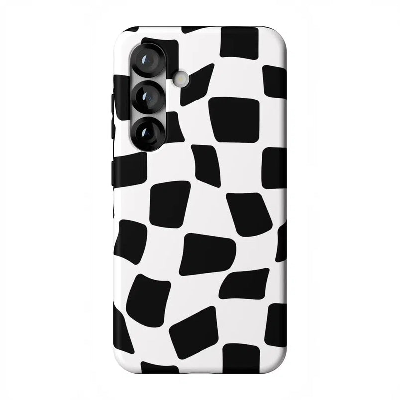 Funky Checkerboard | High Contrast Design Case Phone Case Casetry Essential + MagSafe® Galaxy S25 