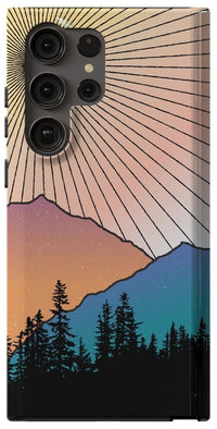 Golden Hour | Mountain Sunset Samsung Case Samsung Case Casetry