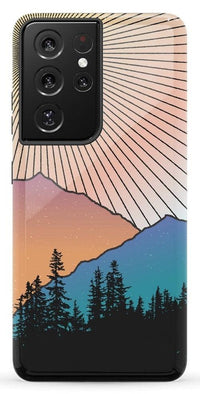Golden Hour | Mountain Sunset Samsung Case Samsung Case Casetry Galaxy S21 Ultra